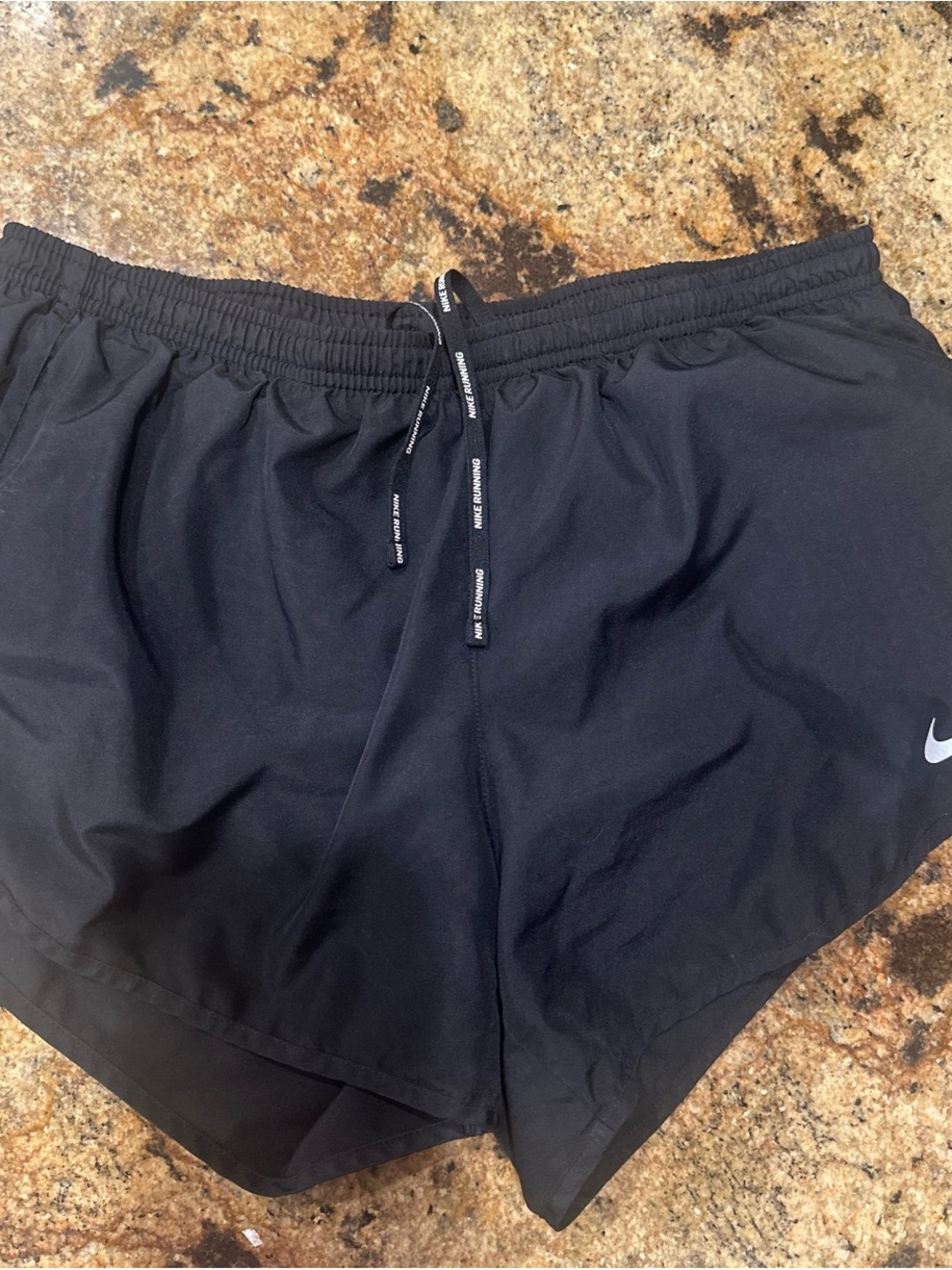 Nike Women’s Black Athletic Running Shorts with Swoosh